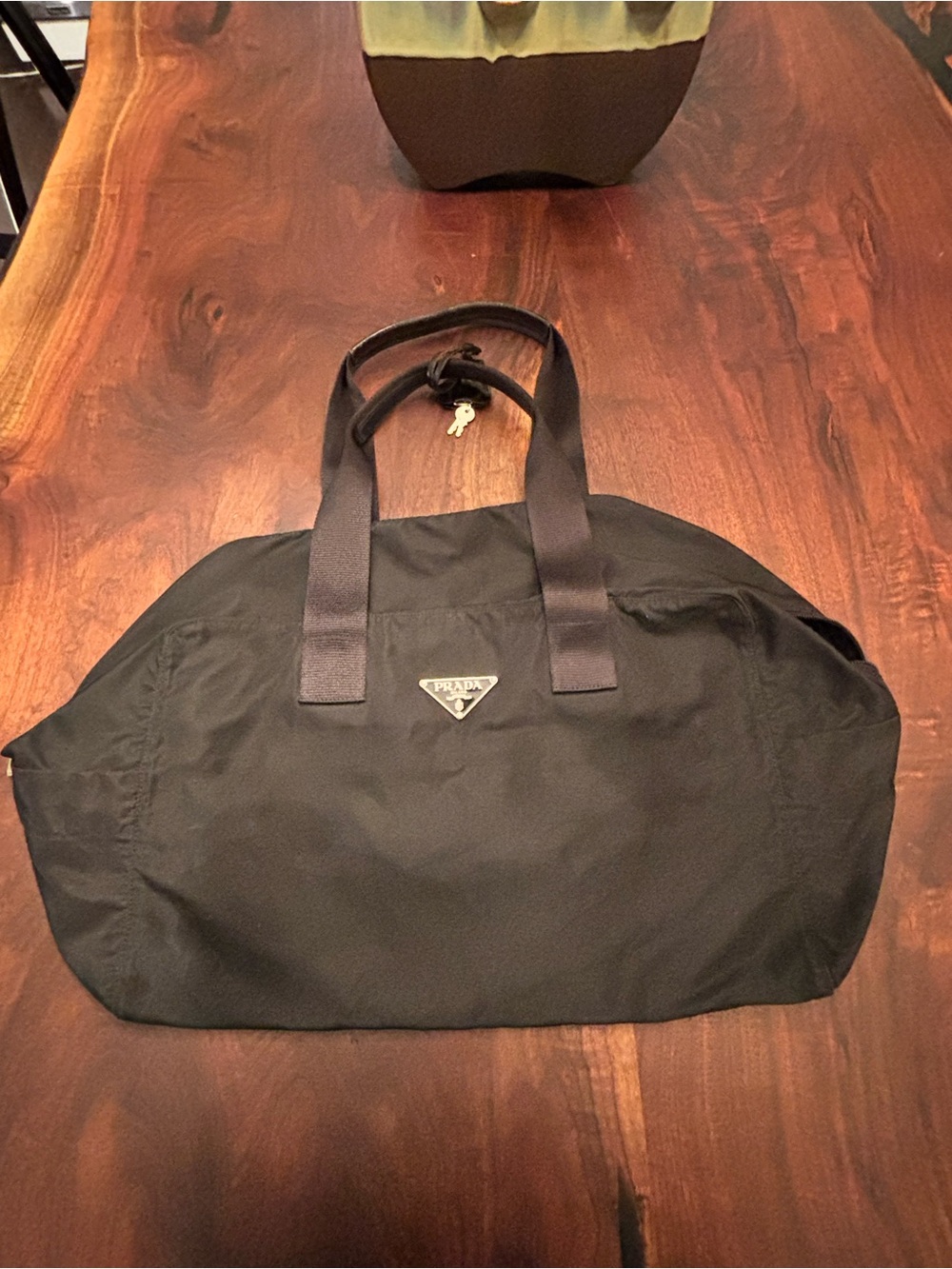 Prada Black Nylon Satchel with Triangle Logo - Picture 2 of 15